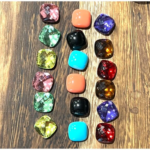 Joan Rivers On Trend 10 Color Clip On Earring Wardrobe Set New - Picture 3 of 4